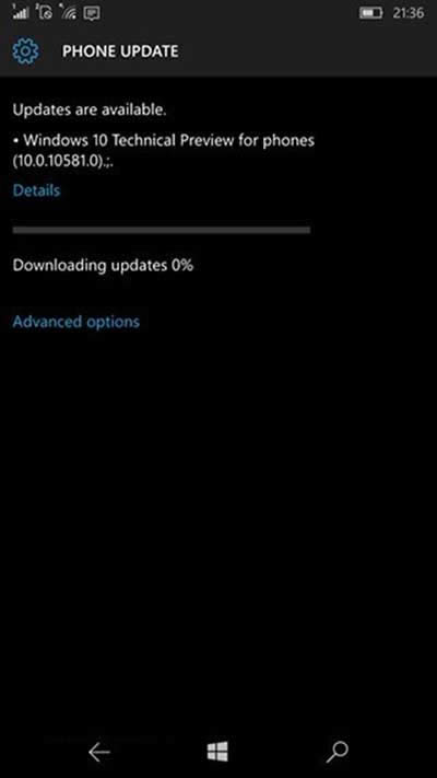 Win10 Mobile10581ؿ0%취