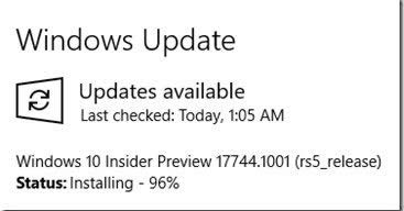 Windows 10 Build 17744ʹTimelineʱӦñ޸