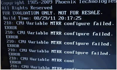 cpu variable mtrr configure failed