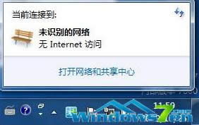 Թ˾WIN7콢ϵͳʾδʶInternetʵĴ