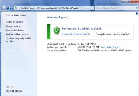 Win7콢Windows Defender