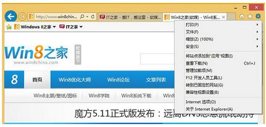 ľWin8.1רҵIE11˵Ķֽ