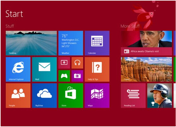 Windows8.1ϵͳչʾʼť...