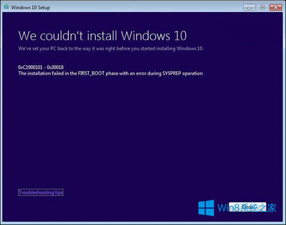 Win8.1Win100xc1900101-0x30018ô