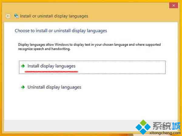 ѡInstall display languages