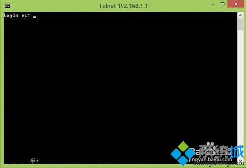 telnet 192.168.1.1