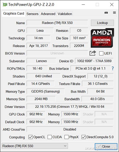 Radeon RX500ϣAMDƶԿ7